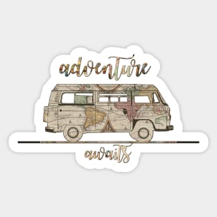 adventure awaits Sticker